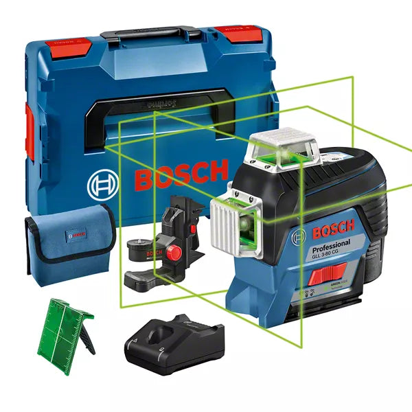 LINIENLASER MIETEN Bosch GLL 3-80 CG 360° Kreuzlaser leihen ab7Tage Versand inkl