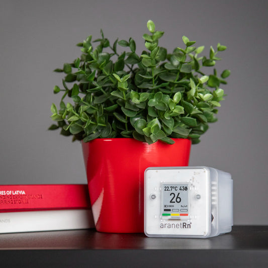 Aranet Radon-Detektor MIETEN | Radonmessgerät mieten | 10 Min Messung